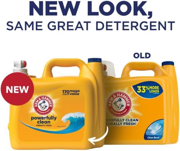 Clean Burst, 170 Loads Liquid Laundry Detergent, 170 Fl Oz - Image 2