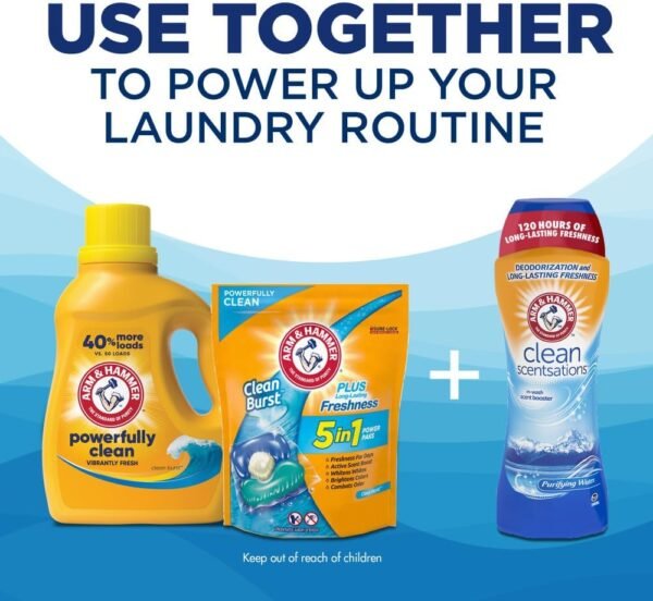 Clean Burst, 170 Loads Liquid Laundry Detergent, 170 Fl Oz - Image 8