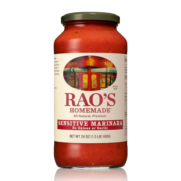 Homemade Tomato Sauce, Sensitive Formula, 24 Oz, Pasta Sauce, Carb Conscious, Keto Friendly, All Natural, Premium Quality, No Onions or Garlic, with Italian Tomatoes & Olive Oil